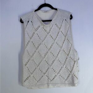 White Knit Vest